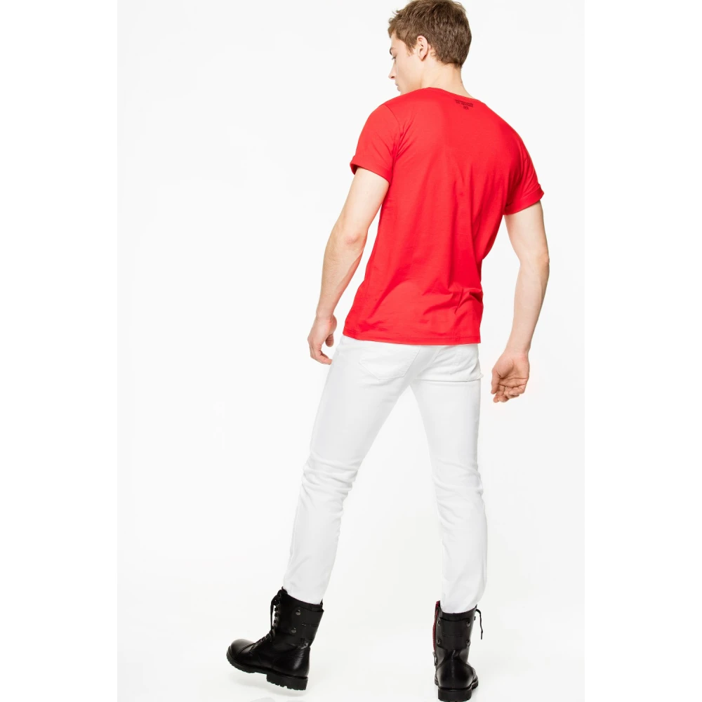 Zadig & Voltaire Rode Skull Grafische T-shirt Red Heren