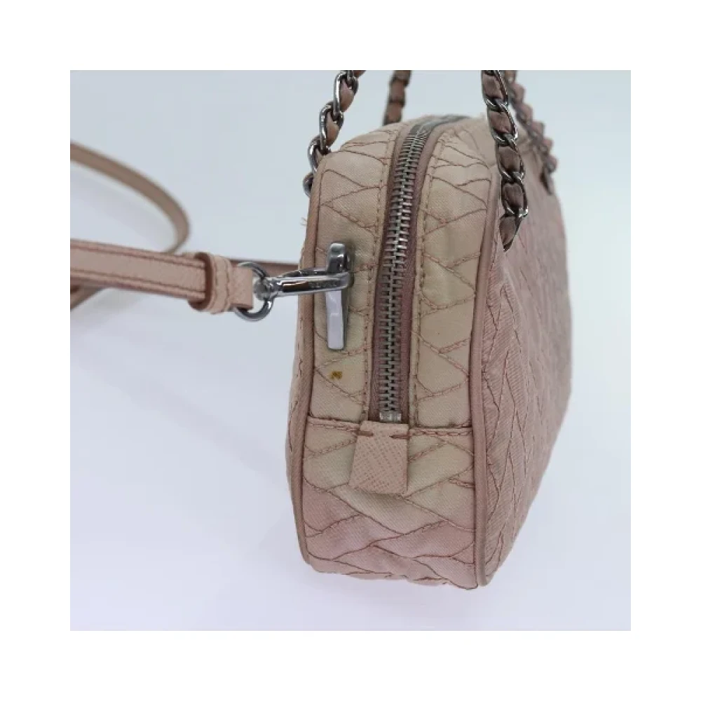 Prada Vintage Pre-owned Nylon handbags Pink Dames