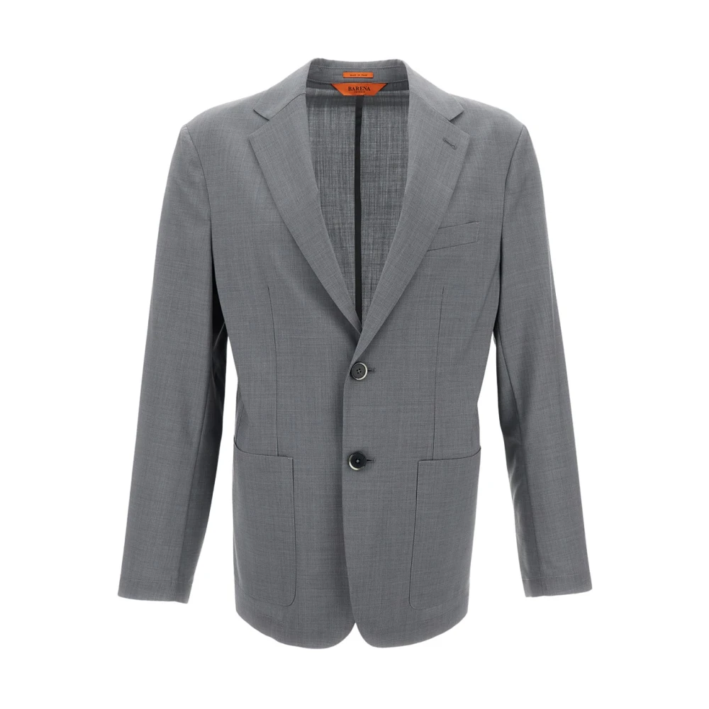Barena Venezia Men's Gray Blazers, L, Giacca Monopetto