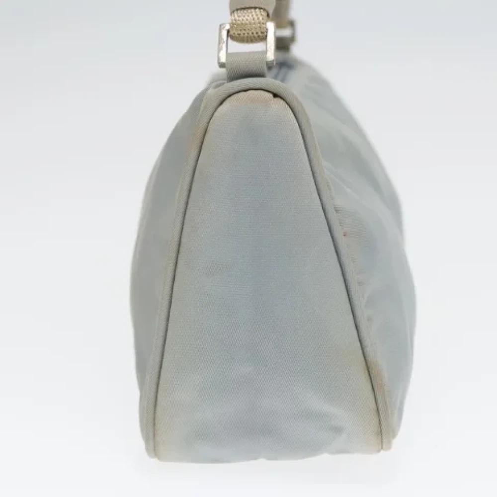 Prada Vintage Pre-owned Nylon pouches Blue Dames