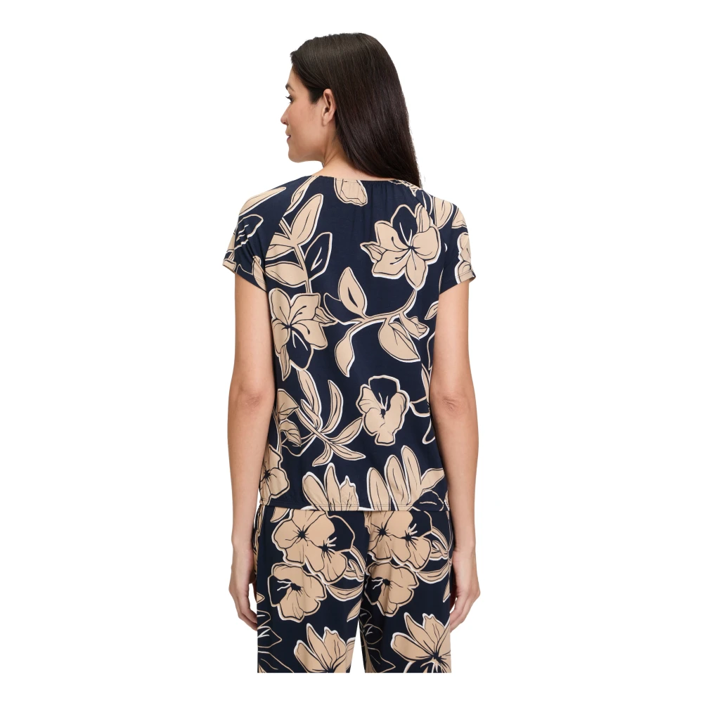 Betty Barclay Bloemenprint Shirt met Elastische Taille Multicolor Dames