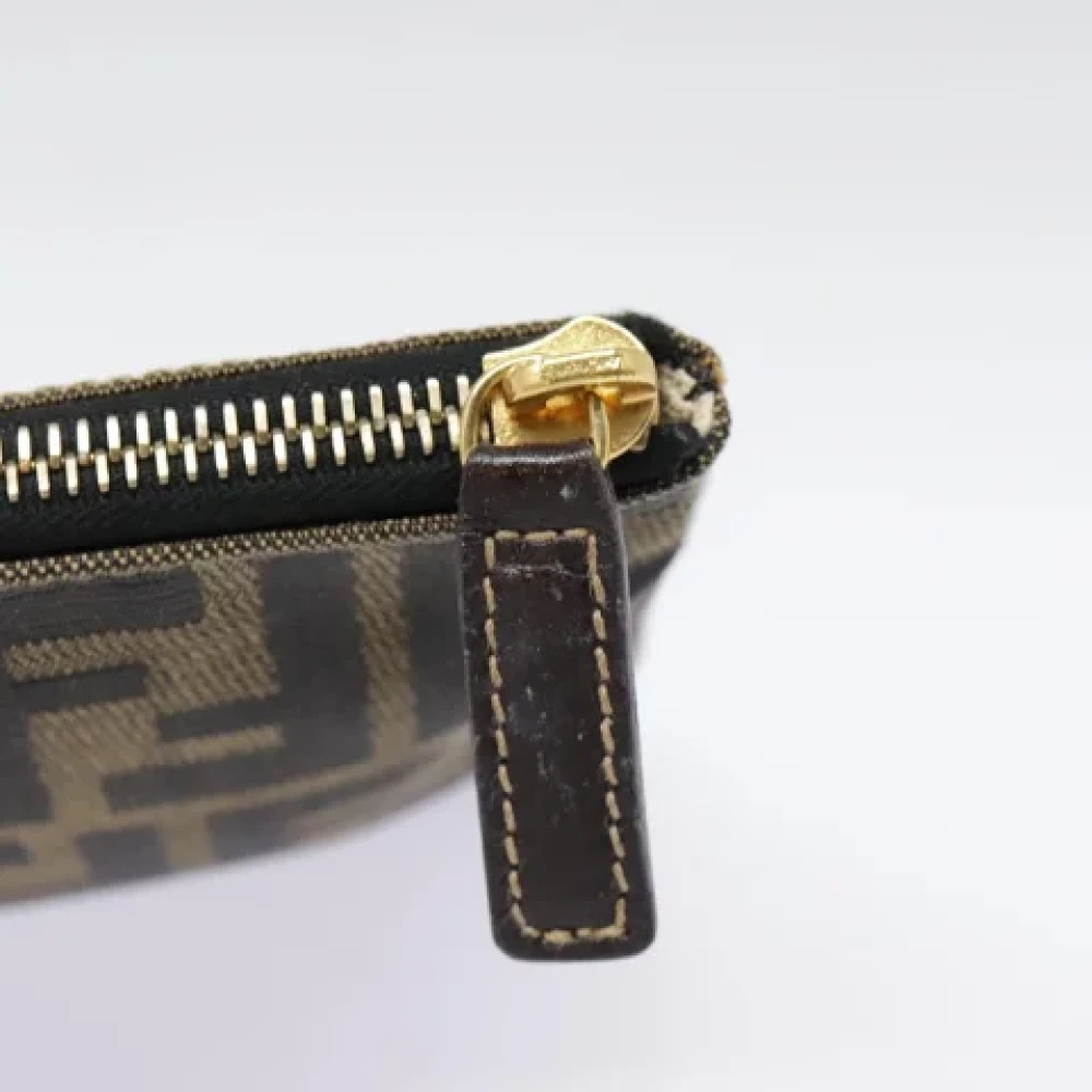 Fendi Vintage Pre-owned Canvas pouches Black Dames
