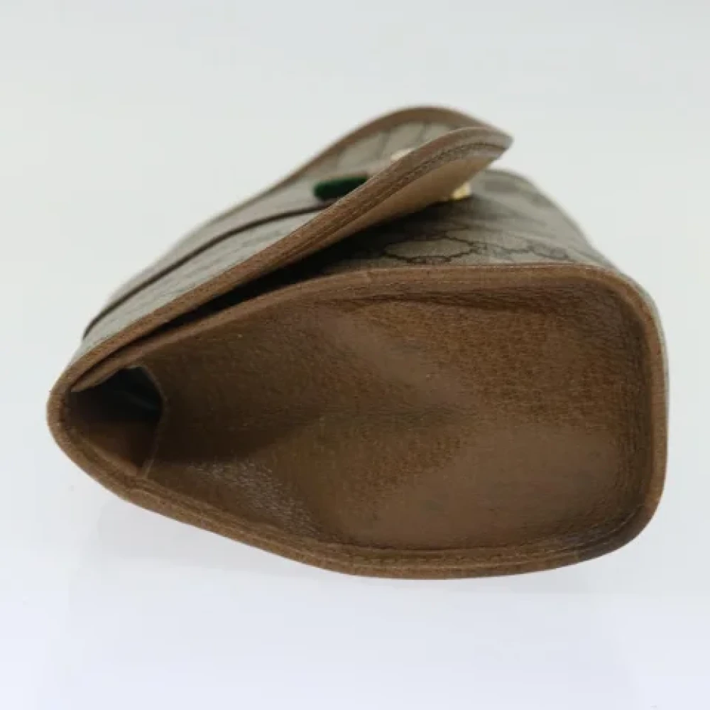 Gucci Vintage Pre-owned Leather clutches Beige Dames