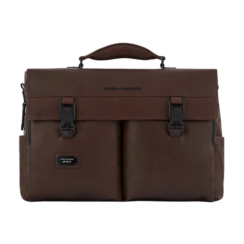 Piquadro Men's Brown Laptop Bags & Cases, One Size, Dark Laptop And Ipad Pro Bag