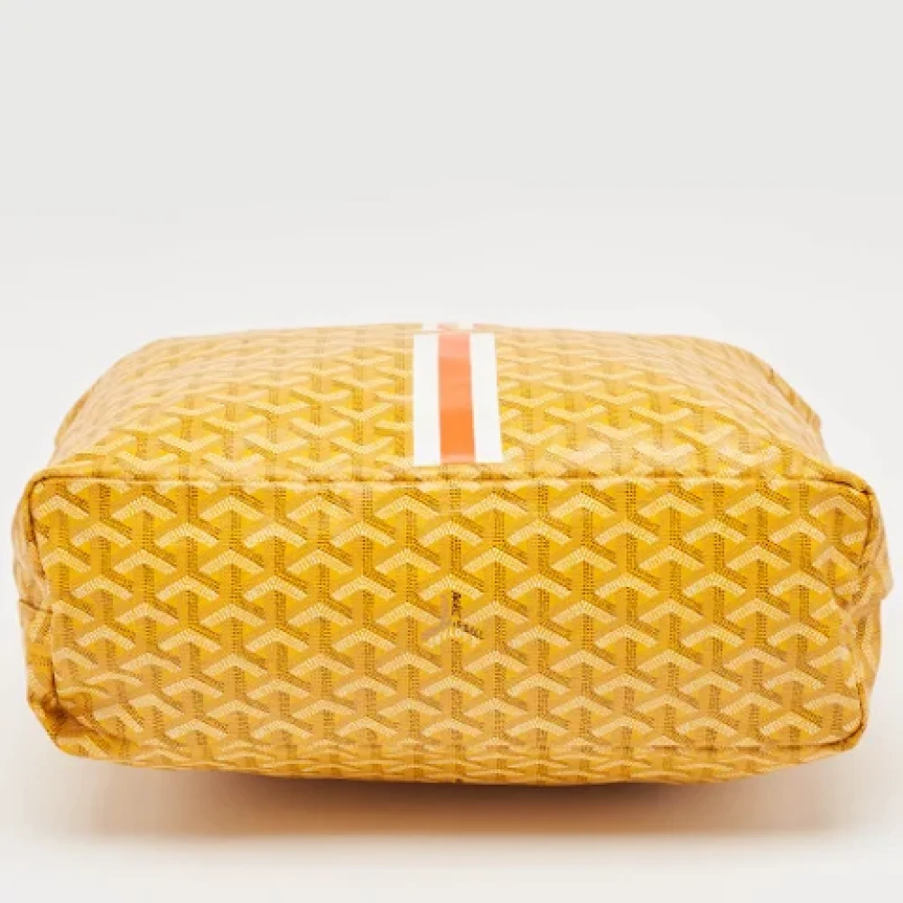 Goyard Vintage Pre-owned Canvas handbags Yellow Dames