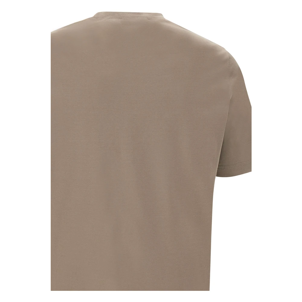 Filippo De Laurentiis Supima Katoenen T-shirt Duif Grijs Beige Heren