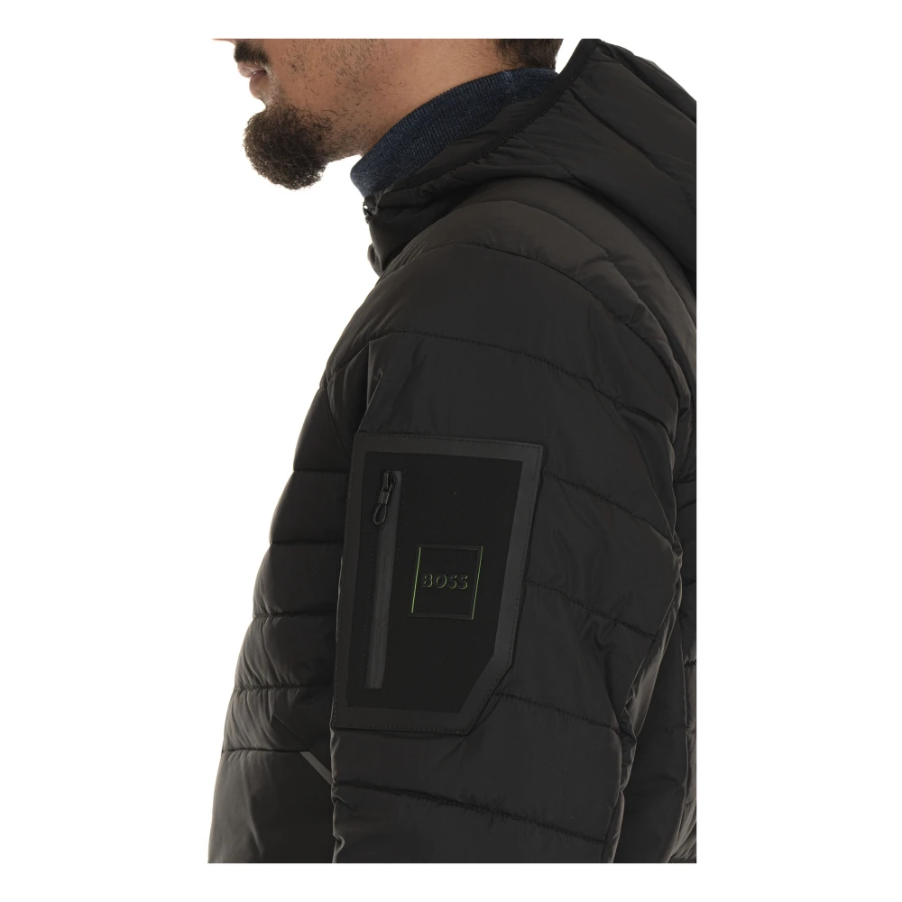 Boss Puffer Jacket Blue Heren