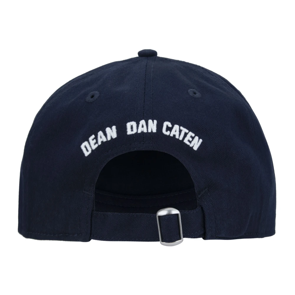 Dsquared2 Geborduurde baseballpet met gesp Blue Unisex