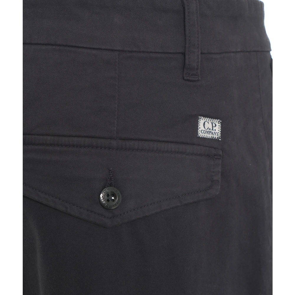 C.P. Company Zwarte Cargo Broek Aw24 Black Heren