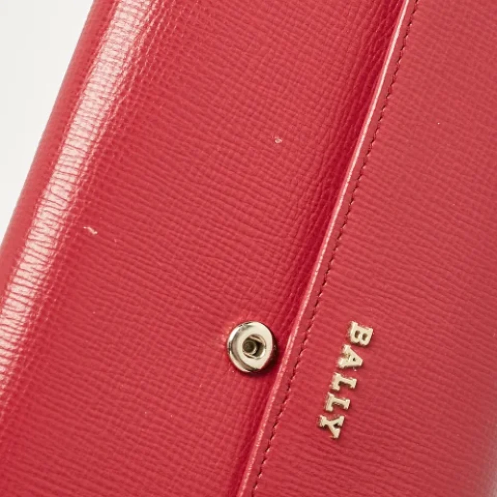 Bally Pre-owned Leather wallets Pink Dames