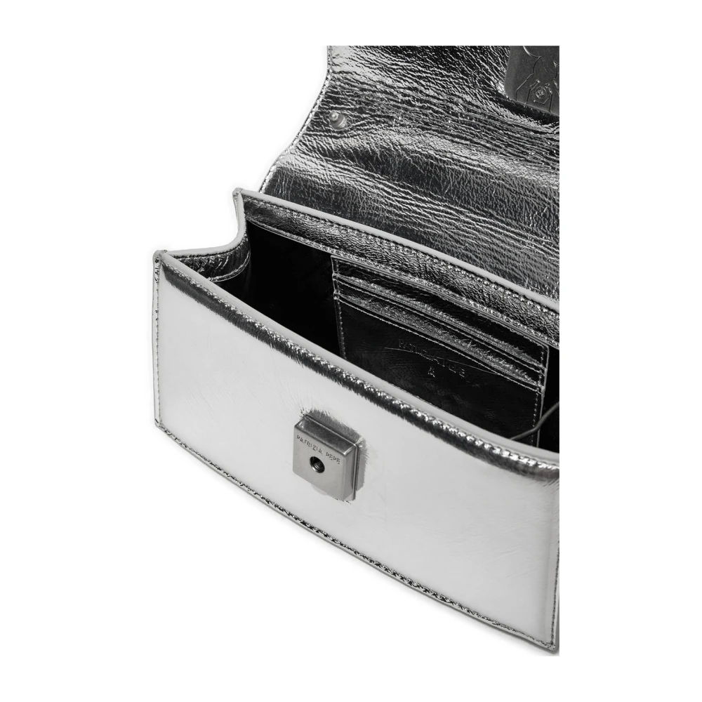 PATRIZIA PEPE Zilveren Fly Bamby Handtas Gray Dames
