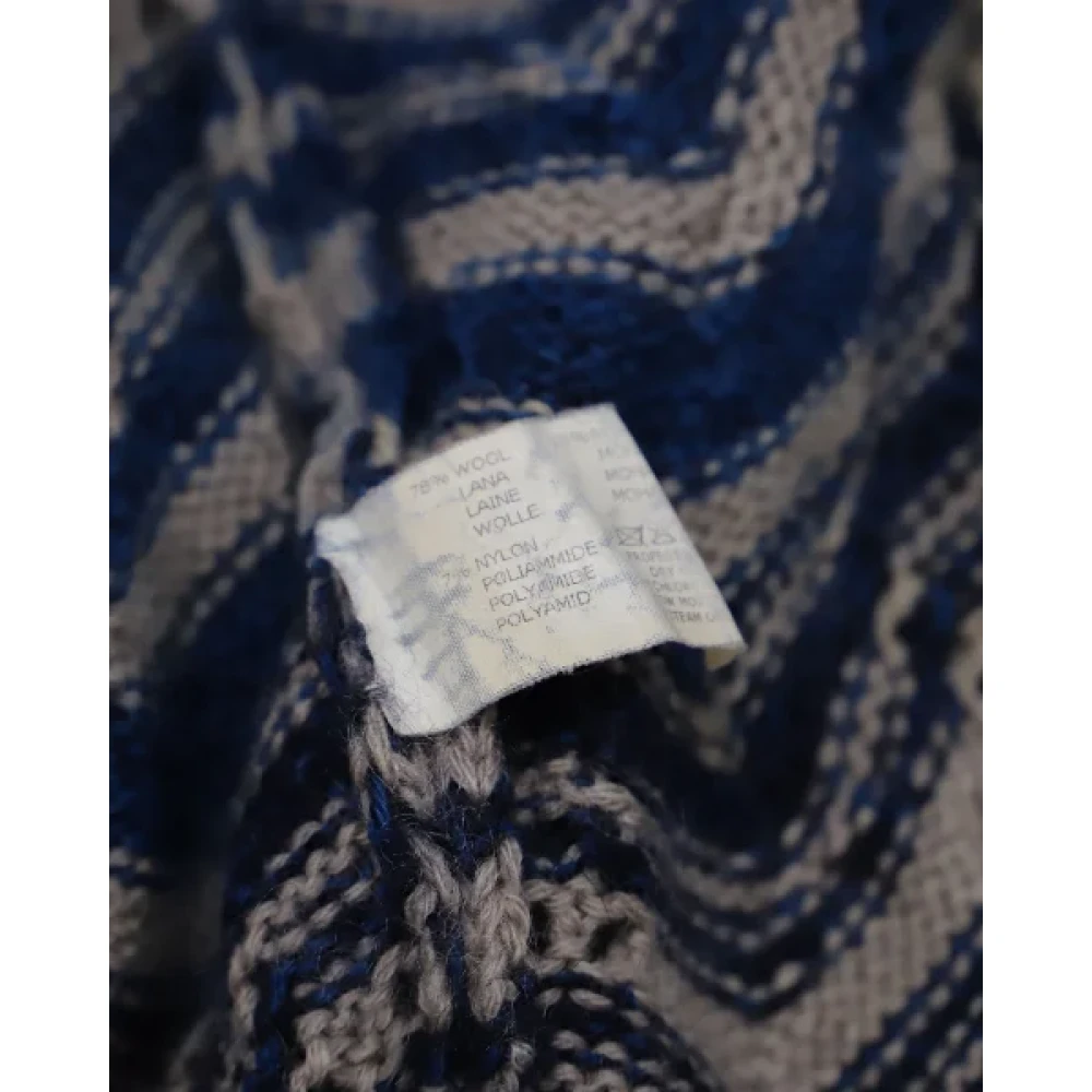 Missoni Pre-owned Wool outerwear Blue Dames