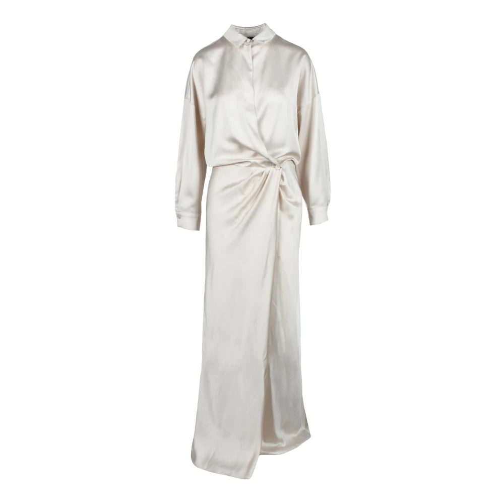 Pinko Damesjurk 100% Polyester Gray Dames