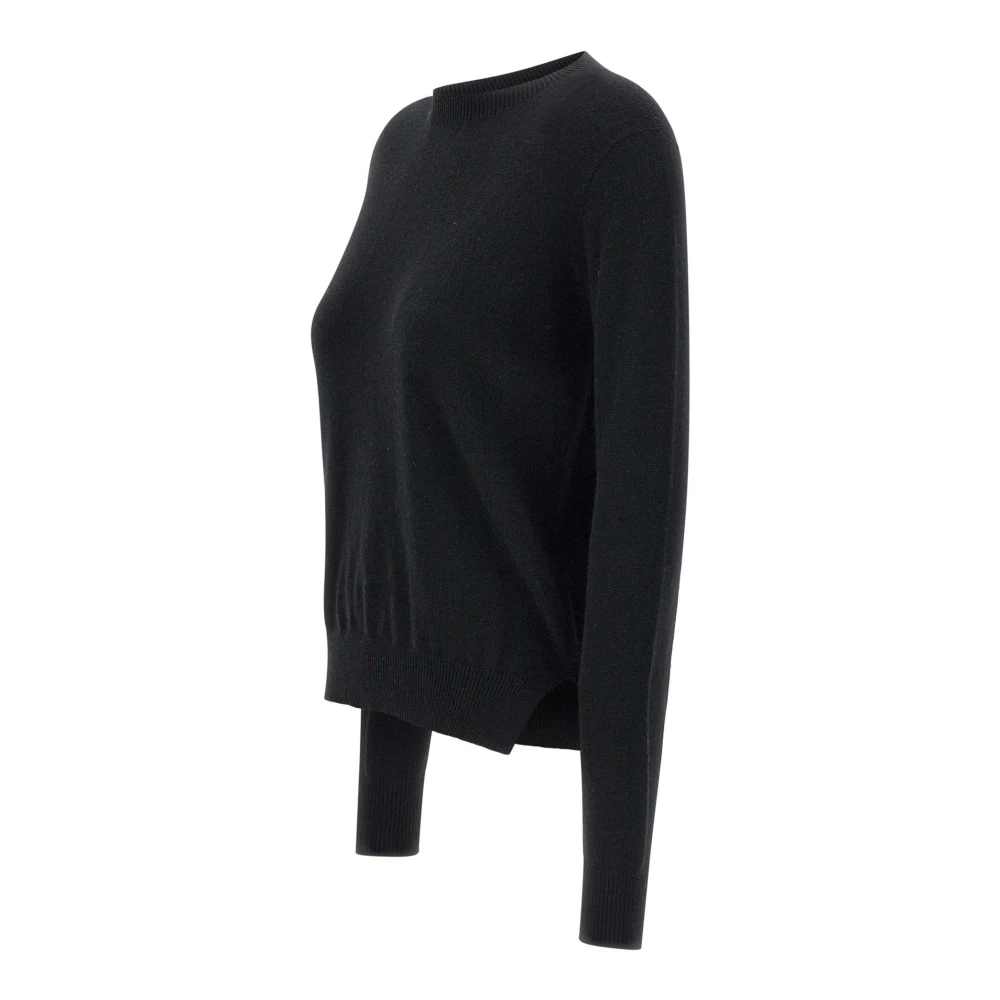 Kaos Kasjmier Zwarte Trui Ronde Hals Black Dames