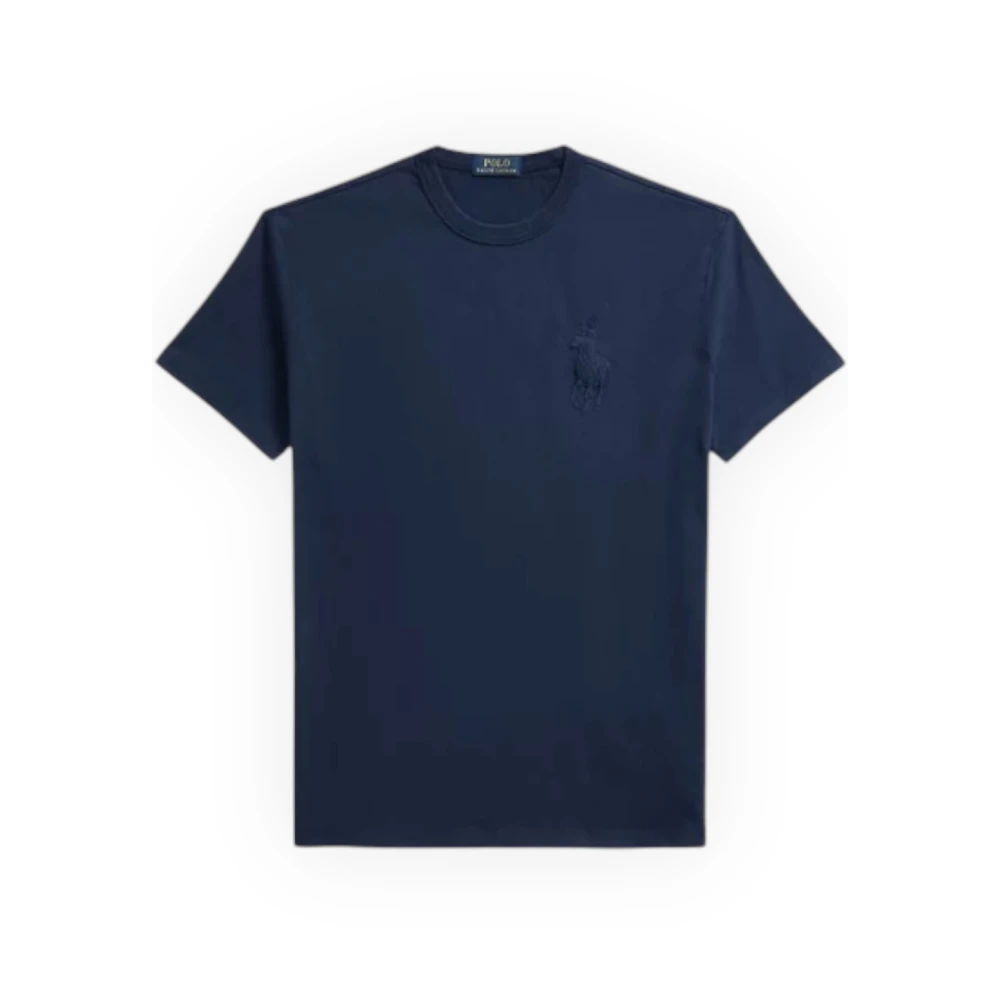 Polo Ralph Lauren Custom Slim-Fit Katoenen T-Shirt Blue Heren