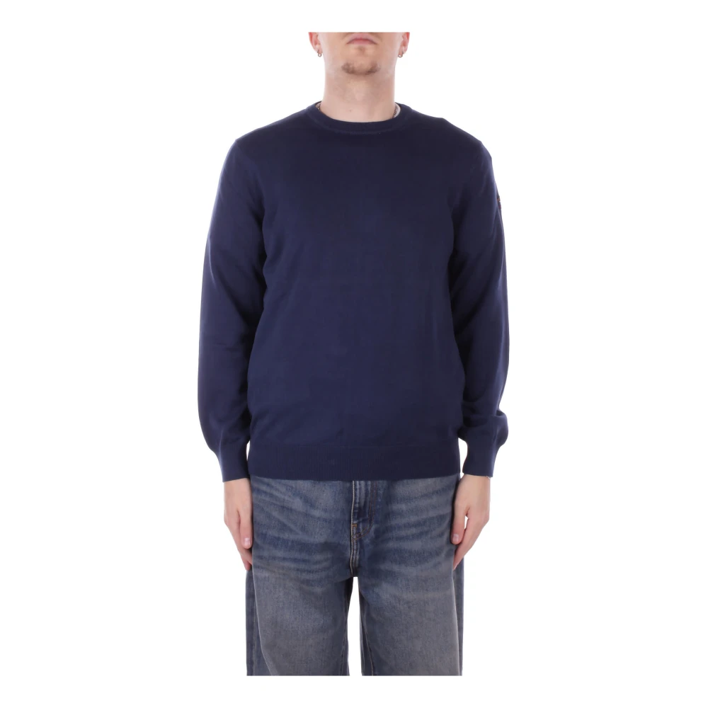 Paul & Shark Blue Yachting Logo Jumper - Male - Round-Neck Knitwear - 3XL - Knitwear