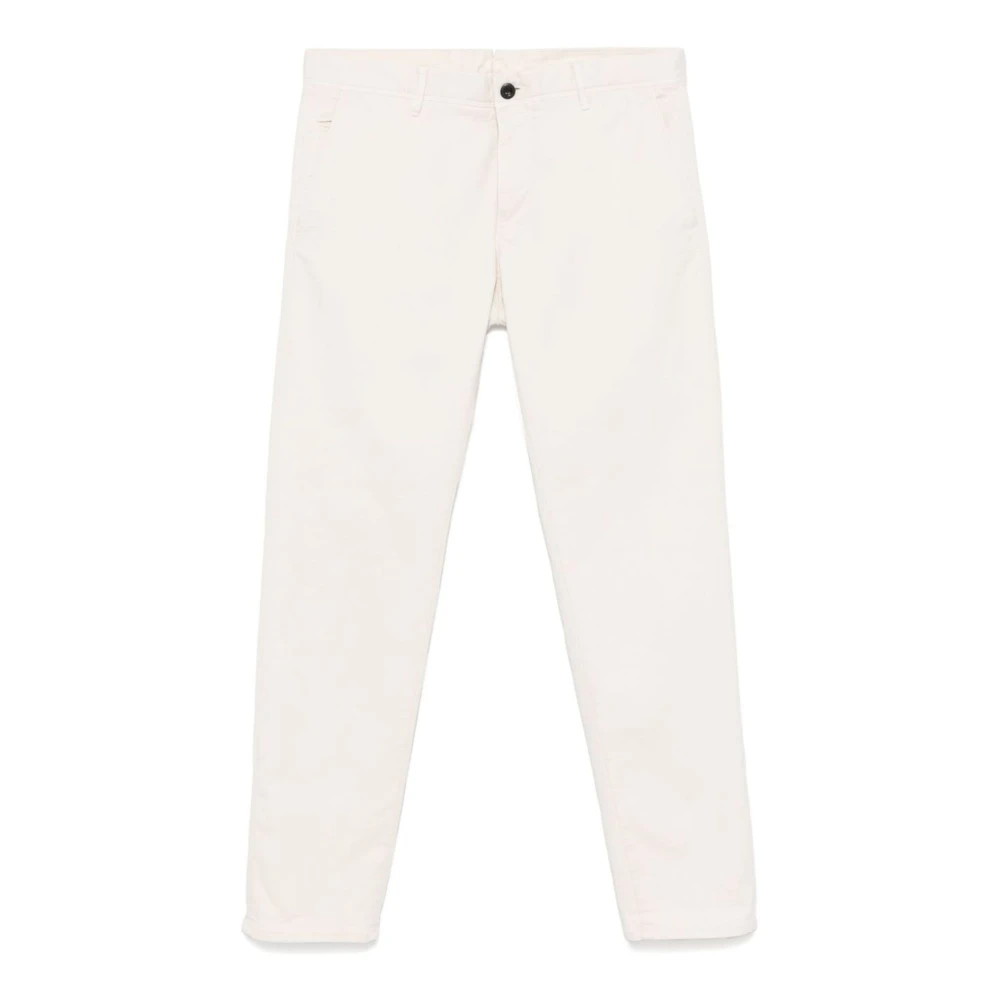 Incotex Slim Fit Chino Broek Wit White Heren