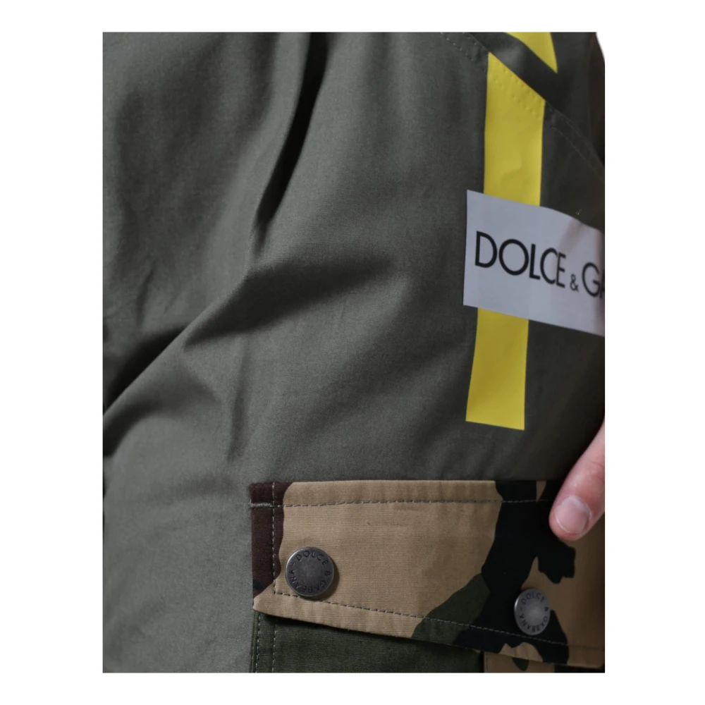 Dolce & Gabbana Multicolor Cargo Broek Regular Fit Groen Multicolor Dames