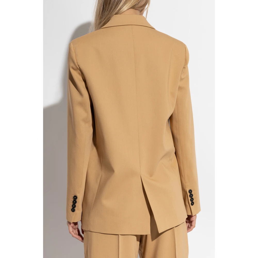 Forte Blazer met zakken Beige Dames