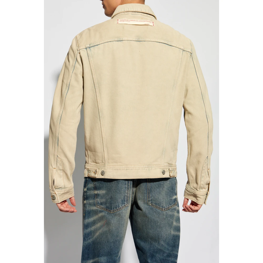 Diesel Denim jas `Pr-D-Barcy-Tof1` Beige Heren
