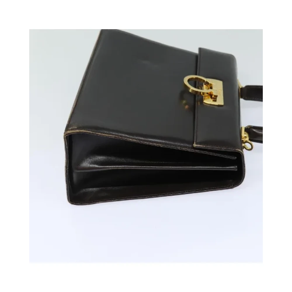 Salvatore Ferragamo Pre-owned Leather handbags Black Dames