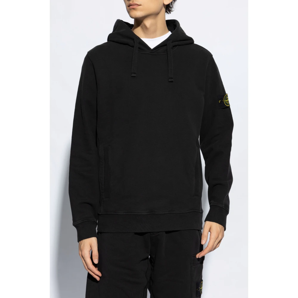 Stone Island Hoodie Black Heren
