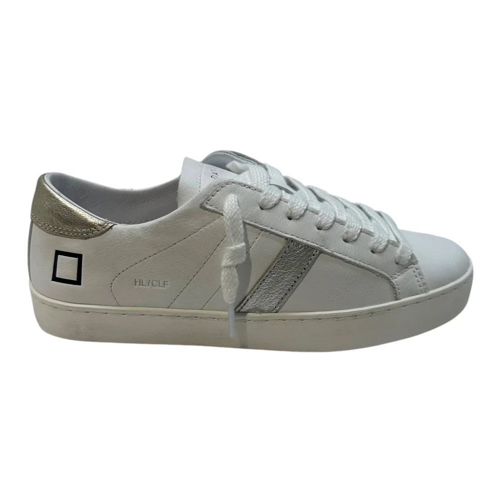 D.a.t.e. Leren sneaker met suède details White Dames