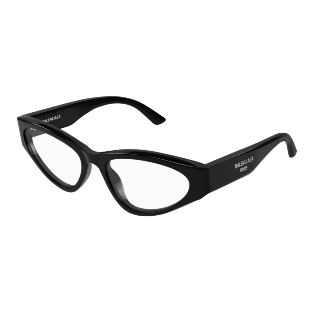 Balenciaga Unisex Black Glasses, 56 Mm, Cat Eye Optical Frame