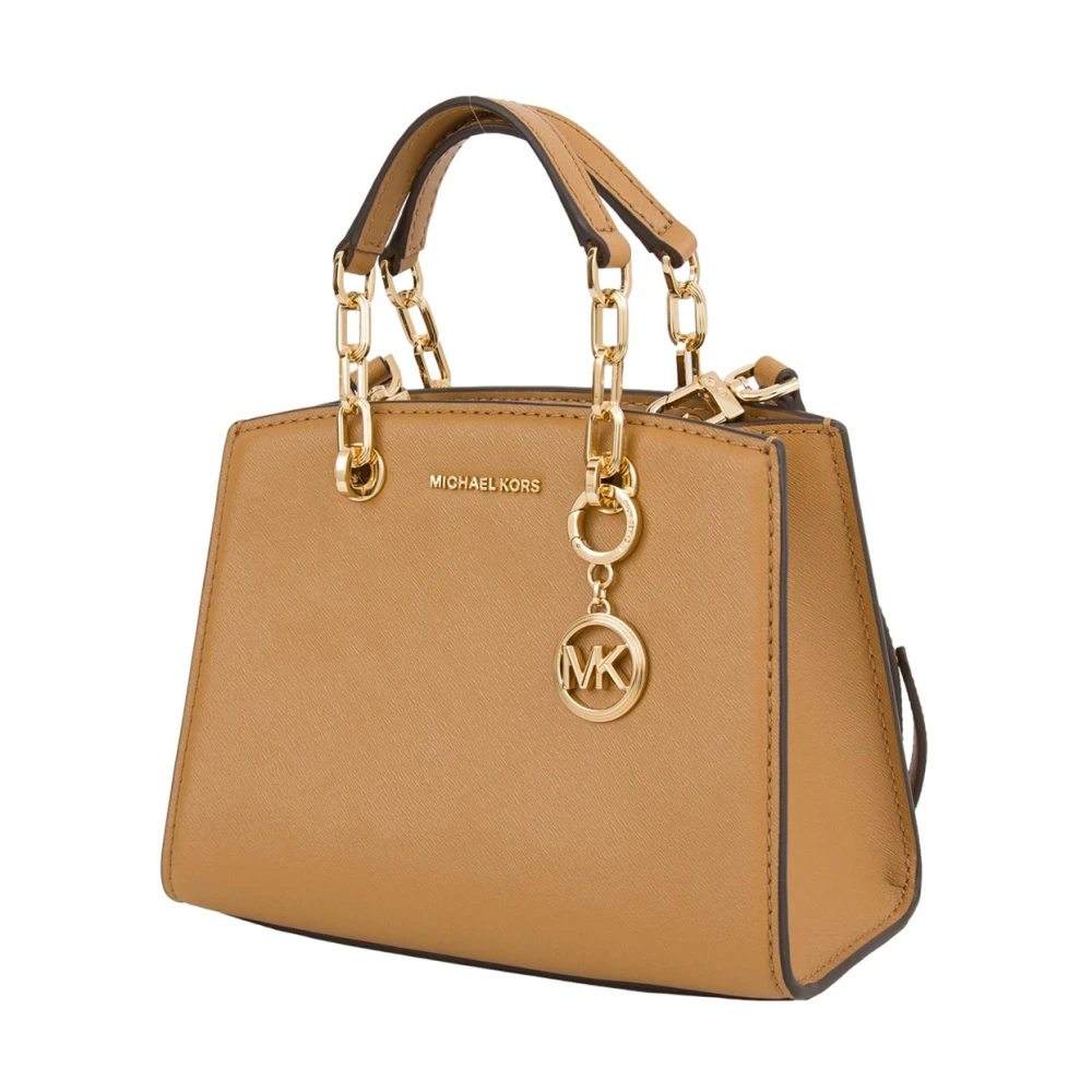 Michael Kors Leren Crossbody Tas Brown Dames