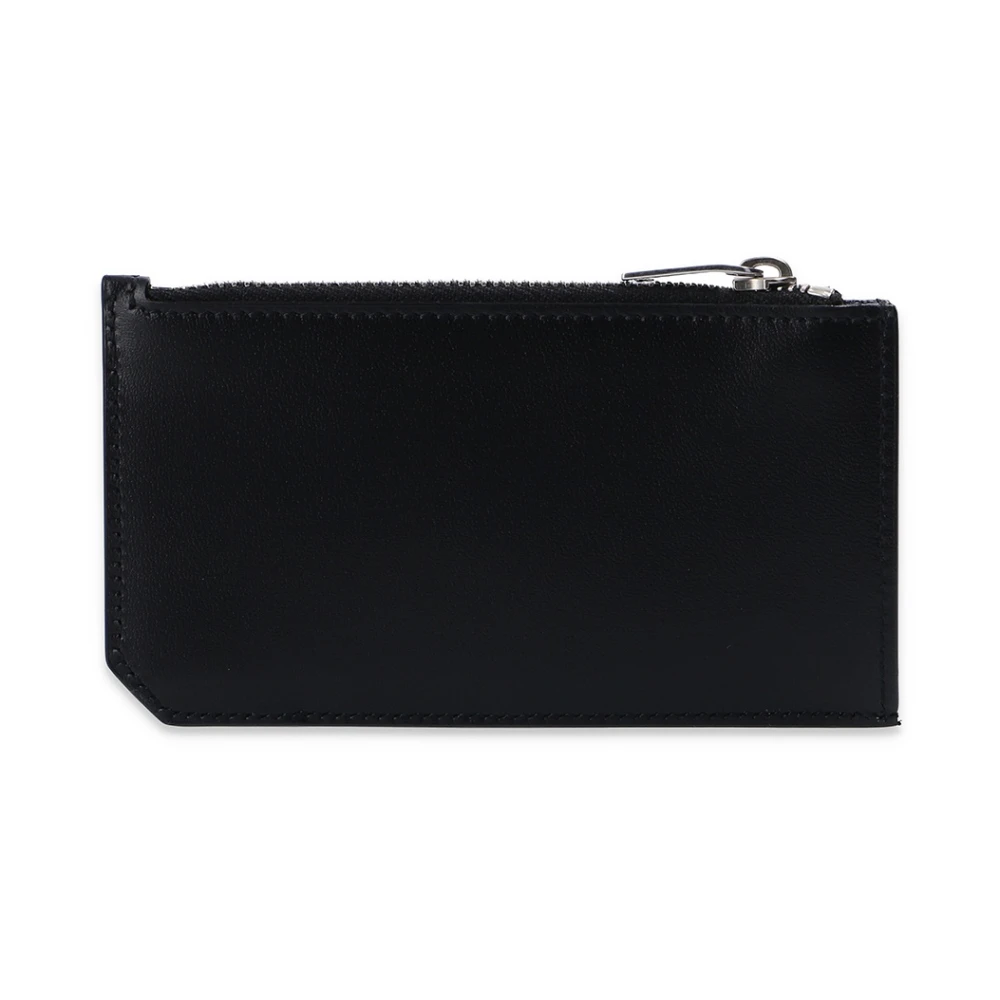 Saint Laurent Branded Card Case Black Heren