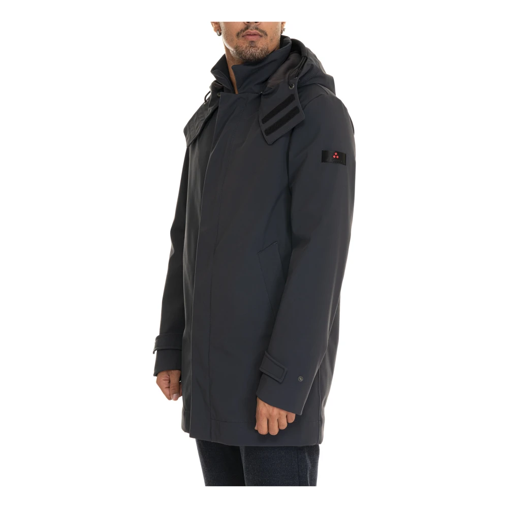 Peuterey Jas met afneembare capuchon en Primaloft-stof Blue Heren
