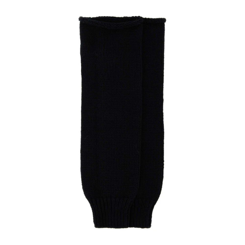 Dries Van Noten Black Gloves, Male, L, Wool Sleeves
