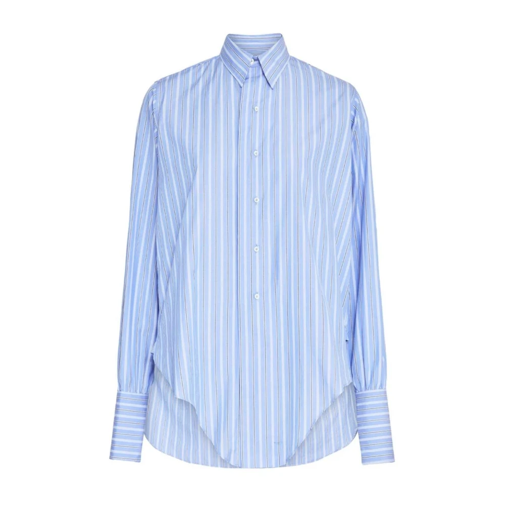 Maison Margiela Donna Blu Camicette S, New,