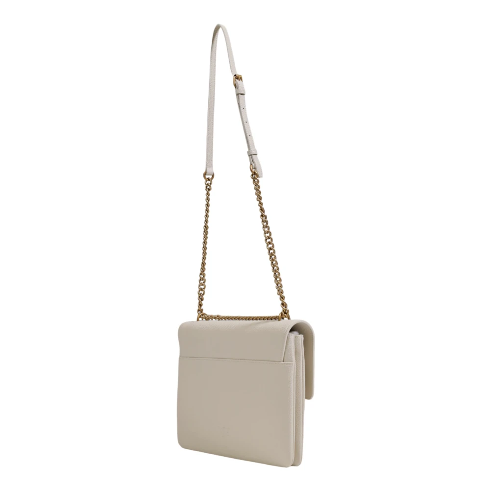 pinko Zachte Leren Dames Tas Collectie White Dames
