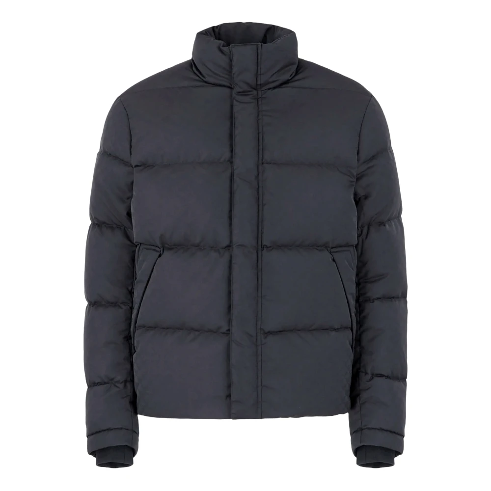 Armani Blauwe Jassen voor Mannen Blue Heren