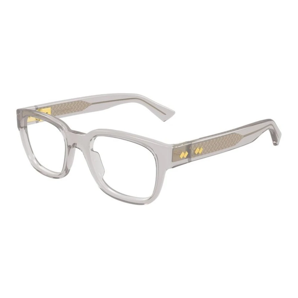 Bottega Veneta Unisex Gray Rectangular Optical Frame - Glasses - 54 Mm - Accessories