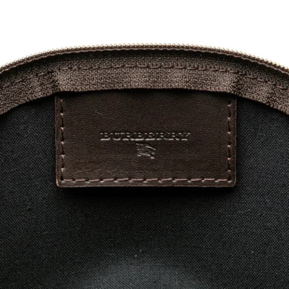 Burberry Vintage Pre-owned Leather pouches Brown Dames