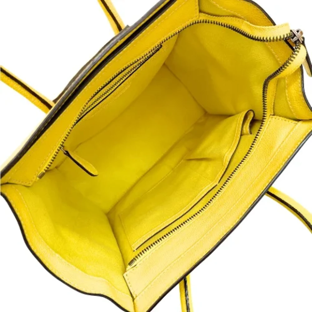 Celine Vintage Pre-owned Leather celine-bags Yellow Dames