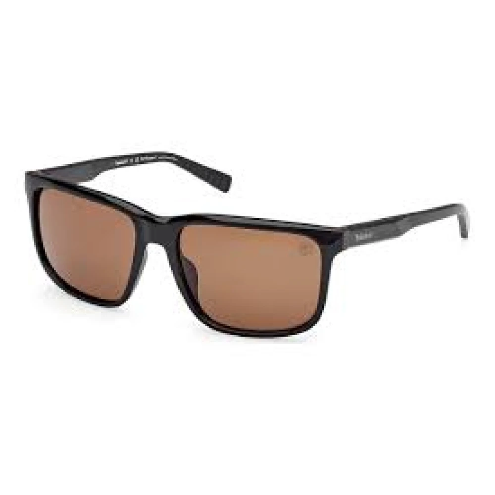 Timberland Men's Black Polarized Sunglasses Square Style
