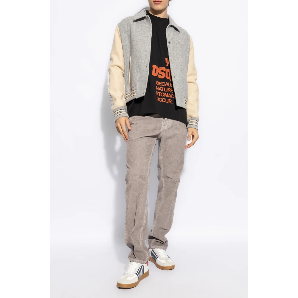 Dsquared2 T-shirt met logo Black Heren