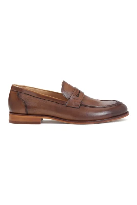 Herr slip-on smart casual mocka loafers