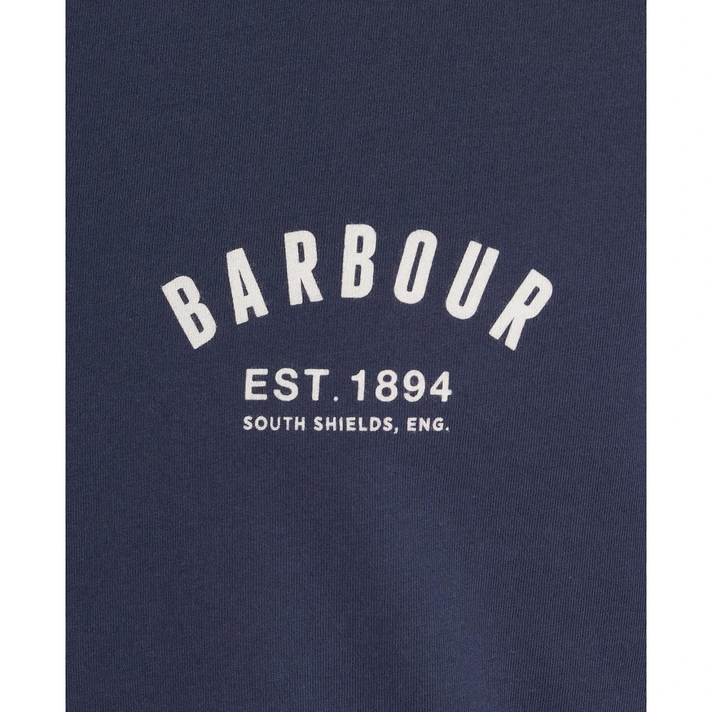 Barbour Preppy T-Shirt Tee in New Navy Blue Heren