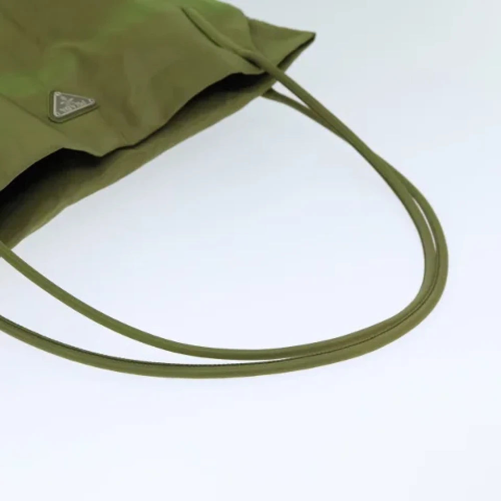 Prada Vintage Pre-owned Nylon totes Green Dames