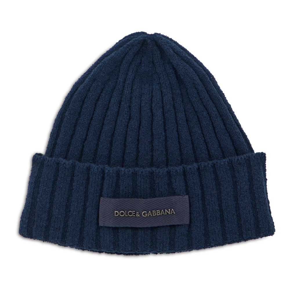 Dolce & Gabbana Blue Wool Oves Aries Beanie - UNI - Image 3
