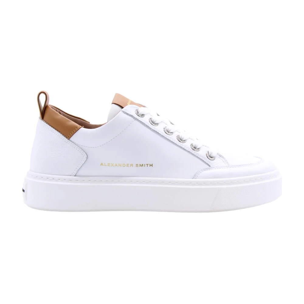 Alexander Smith Olive Sneaker - Stiliga och Trendiga Skor White, Herr