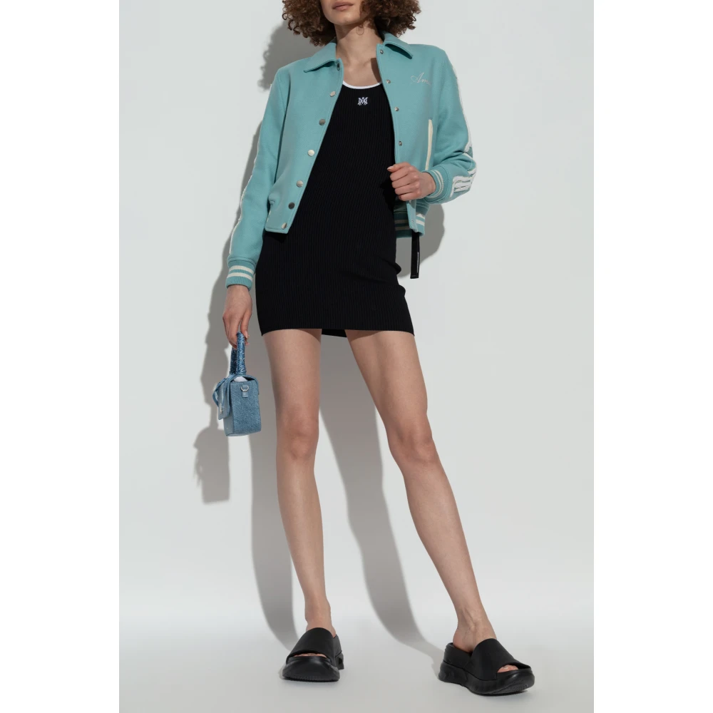 Amiri Gestreepte jurk Black Dames