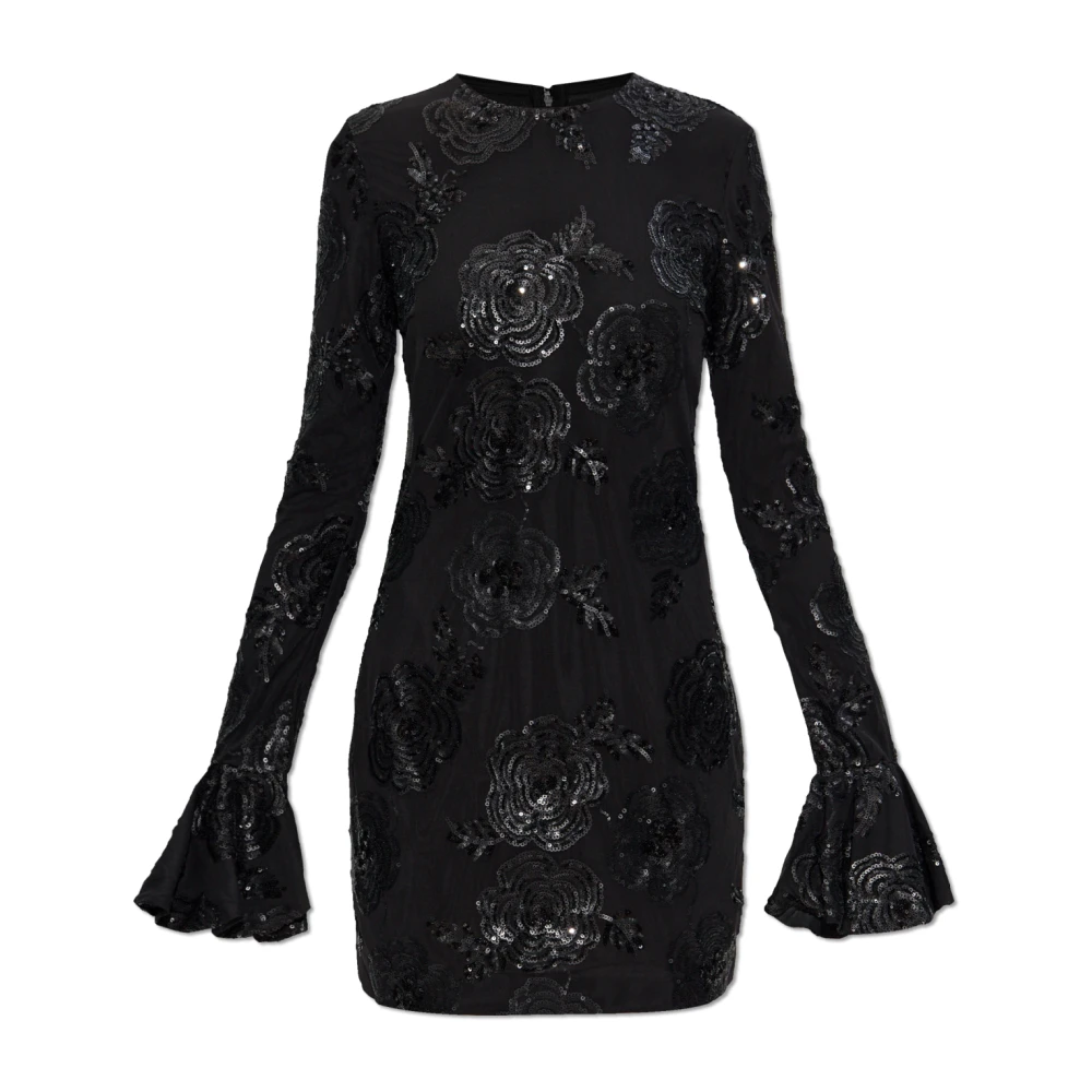 Rotate Birger Christensen Women's Black Party Dresses, M, Sequin Dress