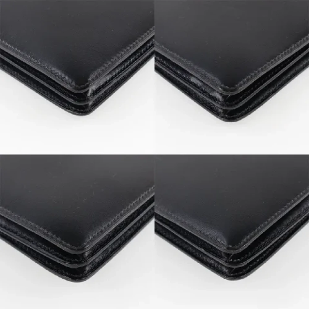 Hermès Vintage Pre-owned Leather handbags Black Dames