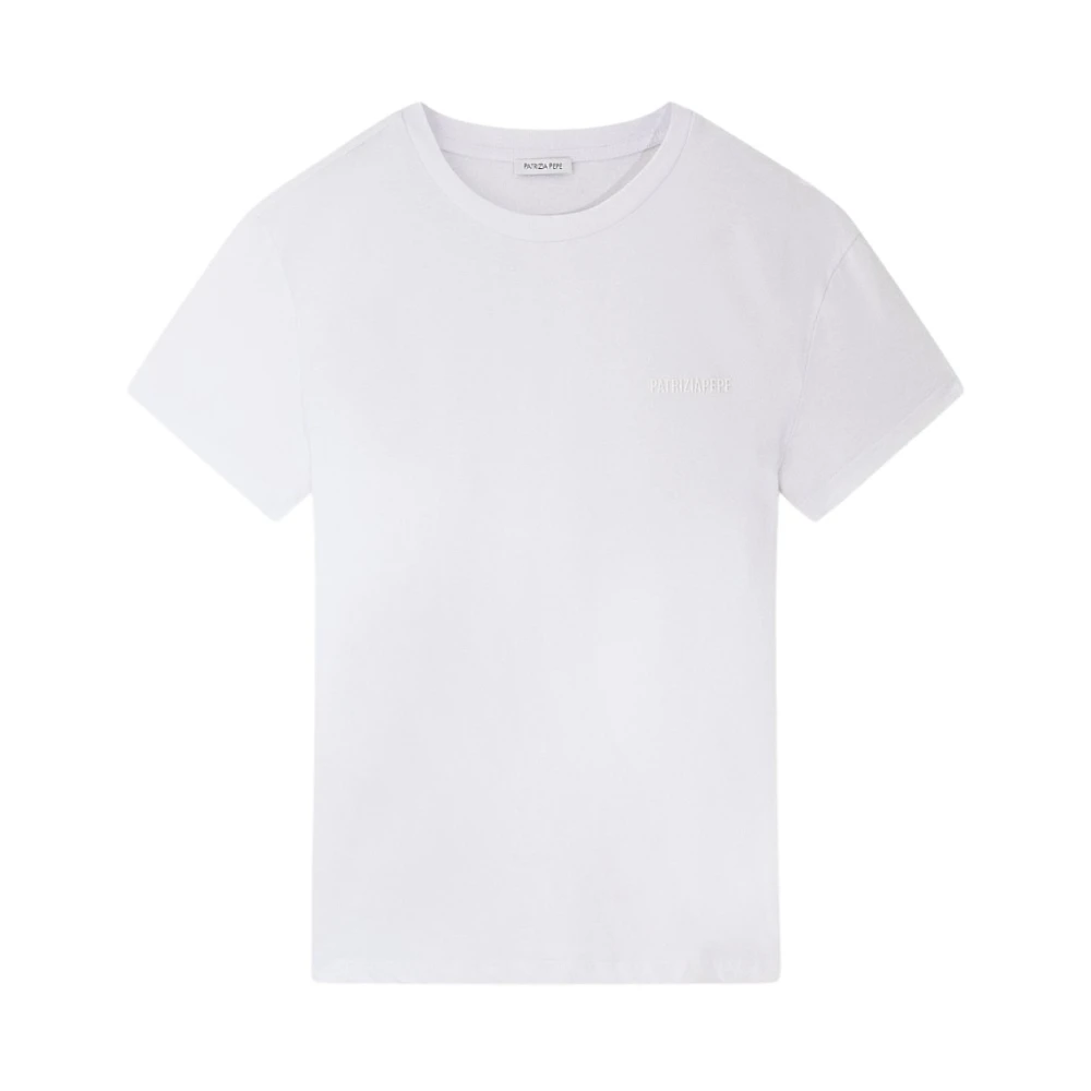 PATRIZIA PEPE Logo Essential T-shirt Art. 8M1543J111 White Dames