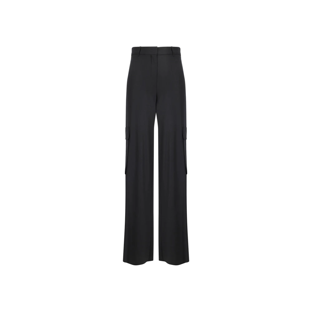 Max Mara Studio Zwarte Cargo Broek Damesmode Black Dames